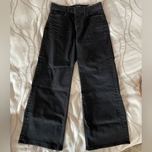 Black Paige flare jeans, size 27